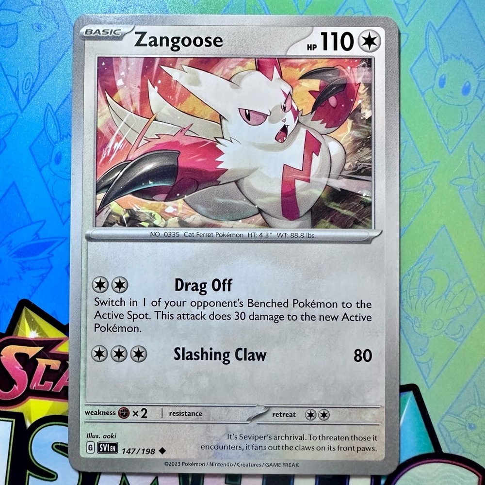 zangoose (147/198) - uncommon — pokémon: scarlet & violet - base set